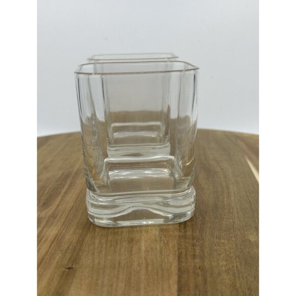 Crown Royal Square Whiskey Glasses 2000 Limited Edition Set Of 2 Barware Shot - Picture 4 of 8